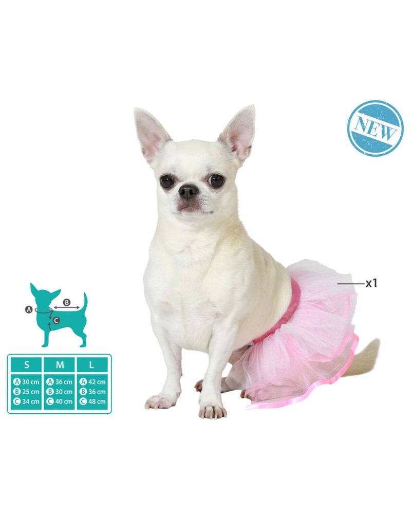Dog Tutu Costume Size M - Soft and Refined Cut for an Elegant Festivity
